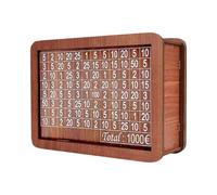 Wooden Money Bank - Decor Savings Number Ticks, Retro Style Cash Holder, Transparent Goal Counter Fun Home Display Organizer | for Kids Building Habits Budget Planning Pocket Money Collecting