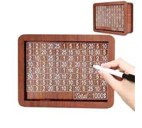 Wooden Money Bank - Decorative Money Bank Box | 10,000 Saving Challenge Moneyy Banks with Numbers Ticks, Reusable Saving Challenge Box with Counter, Decorative Retro Coin Banks For Kids Adults