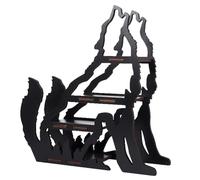 Wooden Moon Shelf - Crystal Display Stand, Aesthetic Storage Organizer, Spiritual Decor Rack, Desk Accessory Holder | Bedroom Decoration, Living Room Accent, Meditation Area, Altar Arrangement, Witch