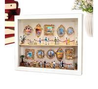 Wooden Museum Box, 2Layer Photo Frame, Miniature Museum of Us Keepsake for Graduation, Christmas, Birthday, Wedding, Party, Personalized Gift for Couple, Family, Kids, Him