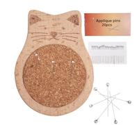 Wooden Needle Holder - Sewing Pin Cushion, Craft Stitching Tool | Clothing Making Daily Project Handcraft Supply Item, Natural Wood Base Pin Storage Organizer Accessories For Embroidery Thread Mending