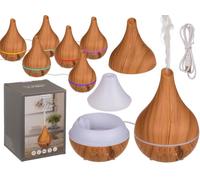 Wooden Optic II - Humidificador de Aire (120 ml, 16 cm, plástico, con Cable USB)