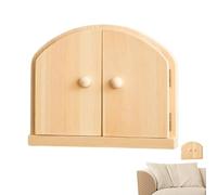 Wooden Outlet Cover Plate, Interior Fairy, 8,86 x 7,28 pulgadas, Child Proof Electrical Guard, Light Control Switch Covers, Living Room Wall Plates for Safety and Style, Wood Color