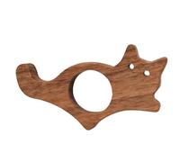 Wooden Page Holder - 3 Inch Cat Bookmark | Black Walnut Thumb Holder - Cute wooden book page holders for reading journals travel libraries home gift for book lovers