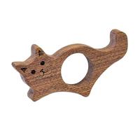 Wooden Page Holder - 3 Inch Cat Bookmark | Black Walnut Thumb Holder - Cute wooden book page holders for reading journals travel libraries home gift for book lovers