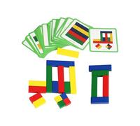 Wooden Pattern Block Puzzles, Geometric Shape Puzzle, Preschool Education Puzzle, Kids Educational Toys, Wooden Pattern Block Puzzle for Kids, Educational Geometric Shape Matching Game