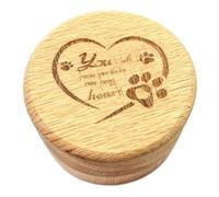 Wooden Pet Cremation Urns Claws Engraved Pet Memorial Keepsake Box Decorative Keepsake Funeral Urns for Pet Ashes