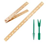 Wooden Plant Ruler, Foldable Wooden Plant Spacer, Planter Tool for Garden