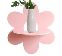 Wooden Plant Wall Hanging Storage Rack - Flower Shaped Floating Shelf | Flower Plant Wall Shelf | Cute Small Floating Shelves for Wâll Decor | Wooden Daisy Floâting Shelves for Wâll,Boho Display Shêlf