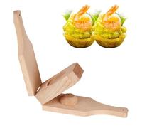 Wooden Plantain Press - Wood Plantain Smasher Cup Maker, Banana Puree Presser Tool, Wooden Kitchen Gadgets Plantains Press Maker For Stuffing For Fried Banana Chips Appetizer Meal Prep Home Restaurant