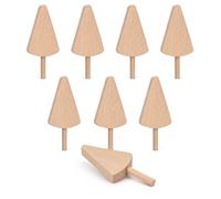 Wooden Popsicles for Crafts, 2026 DIY Craft Unfinished Wooden Popsicle Cutout, Summer Table Sign, Table Centerpieces for Farmhouse Rustic Home Tiered Tray Decor (C,8PCS)