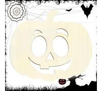 Wooden Pumpkin Cutouts - Children DIY Hand Painting Pumpkin Sign
