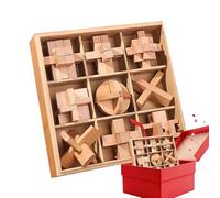 Wooden Puzzle - Unlock Interlocking Jigsaw | Woodens Puzzles F0r | Interlocking Unlocks Jigsaw Assembling | Wooden Puzzles Unlock For Kids | For Kids Birthday Road Trip Boys Girls School Travel