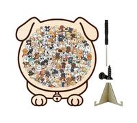 Wooden Puzzles For Adults 135 Piece Cat & Dog Silhouette Adult Wood Puzzles