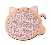 Wooden Puzzles for Adults, Funny Cat and Dog Educational Toys, Cute Animal Jigsaw Puzzles for Kids, Home, Camping, Party Favors, Birthday, Christmas, Family Game Night, and Travel Entertainment