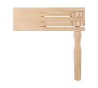 Wooden Ratchet Noise Maker, Traditional Mexican Rattle Toy, Educational Spin Noisemaker for Parties, Sports Events, Cultural Celebrations, 6.1x5.91 inches