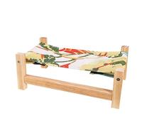 Wooden Reptile Bed Lounger, Comfortable Gecko Lounger, Habitat Accessory for Terrarium Tank Bearded Dragon Lizard Snake Gecko, Pet Furniture for Relaxation in Home Apartment and Outdoor Displays