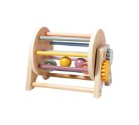 Wooden rolling drum, early educational toy, movement, wooden rattle, toy for sensory development of babies