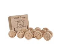 Wooden Runes Set - Nordicc Runes for Beginners | Spiritual Guidance Runes | Engraved Norse Runes For Divination | Norse Runes Divination Set | Meditation Norse Runes Norse Norse Mythology Fortune