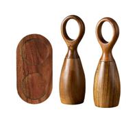 Wooden Salt And Pepper Grinder Set - Acacia Wood Manual Seasoning Mill