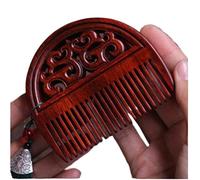 wooden scalp massager, 9cm Chinoiserie Carved Massage Comb Natural Sandalwood Comb Portable Mahogany