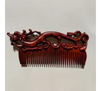 wooden scalp massager， Sandalwood Red Sandalwood Carving Flower And Wood Comb Wooden Handicraft Gift Sandalwood Comb,4 (Color : 19)