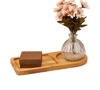 Wooden Serving Platter - Divided Food Display Board with Compartments | Natural Wood Entertaining Tray for Snacks & Appetizers | 10.83x4.92 inch Party Platter for Seafood, Fruits, Bread, Cheese