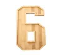 Wooden Serving Tray, Reusable Number Platter, Large Food Tray with Rustic Design, Table Decor for Charcuterie Cheese Snack, Party Accessory, Entertaining Platter for Candy Chocolate Cookie Cake Home