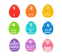Wooden Shape Sorter - 3D Dinosaur Egg Number Matching Game System, Educational Geometry Learning Activity Accessory, Early Childhood Cognitive Development Toy for Preschool Elementary Classroom Party