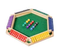 Wooden Shut The Box Dice Game For Kids Family | 2-4 Player Number Puzzle Board | Classic Pub Math Learning Toy For Home Classroom | Interactive Parent-Child Strategy Game