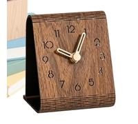 Wooden Silent Warning Sound Desktop Decoration Desk Clock for Office