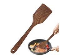 Wooden Spatula, Kitchen Cooking Spatula, Flat Frying Spatula, Nonstick Stirring Spatula, Long Handle Cooking Turner, Eco-Friendly Wooden Spatula, Wooden Spatula for Mixing