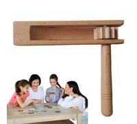 Wooden Spinner Rattle - Handheld Rotating Noise Maker, Traditional Sound