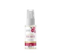 Wooden Spoon Agua de Rosas Orgánica Rose Damascena - Hidrosol 100% Orgánico, Tonifica & Refresca la Piel, Tónico Natural, Spray Corporal, Certificado COSMOS - 50ml