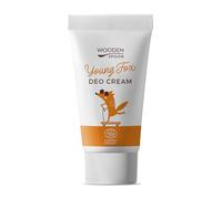 Wooden Spoon Crema Desodorante Orgánica Young Fox - Desodorante Natural para Niños y Adolescentes, Menta-Naranja, Sin Aluminio, Hipoalergénico, Certificado Ecológico - 40 ml