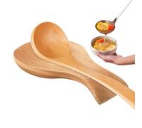 Wooden Spoon Rest, Stove Utensils Rest, 7.17x3.54 inches Farmhouse Utensilios Holder, Kitchen Counter Décor, Look Rustic Look, Practical Spoons Tray for Restaurant, Camping and Wedding