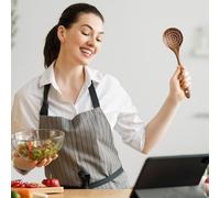 Wooden Spoon - Serving Spoons, Noodles Long Handle Spoon, Serving Ladle for Dishes and Broth Servings, Dining Utensils with Comfortable Grip, Cooking Spoons for Culinary Use