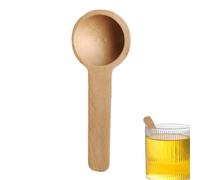 Wooden Spoons - Wooden Teaspoons, Bamboo Kitchen Utensils for Scoop, Little Wood Serving with Short Handle, Bamboo Teaspoon, Wood Serving Scoop for Kitchen Condiments Honey Milk Coffee