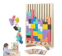 Wooden Stacking Puzzle Toy, Wood Stacking Puzzle Toy, 3D Printed Wooden Montessori Toys, Block Puzzles Board, Easy Puzzles Memory Game (#1)