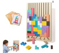 Wooden Stacking Puzzle Toy, Wooden Stacking Puzzle Toy Art, Decorative Home Ornaments for Adults, Brain Teaser Game, Idea, Family Fun Activity, for Home Decor & Toys & Games (1 Set)