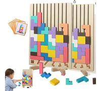 Wooden Stacking Puzzle Toy, Wooden Stacking Puzzle Toy Art, Decorative Home Ornaments for Adults, Brain Teaser Game, Idea, Family Fun Activity, for Home Decor & Toys & Games (2 Set)