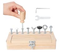 Wooden STEM Screwdriver Board Construction Toy Child-Safe Play