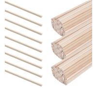 Wooden Sticks Crafts, 0.12 Inches, 120 Pieces Craft Sticks Bulk for Diy, Hand-Carving Rods with Smooth Sturdy Finish, Art Supplies for Mixing Stirring Paint School Projects Class