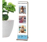 Wooden Sticky Note Holder What A Beautiful Life Desk Memo Stand