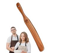 Wooden Stir Stick - 27.9cm Multifunctional Cooking Spoon | Wooden Egg Flipper Spatulas, Narrow Jar Scraper, Portable Spatula For Stirring, Mixing, Baking, Serving