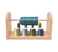 Wooden Thread Holder And Yarn Spool Rack, Wall Mounted Organizer For Sewing Embroidery Crafts, Display Stand For Thread Balls And Storage, Space-Saving Craft Tool, 26.5x12x15cm