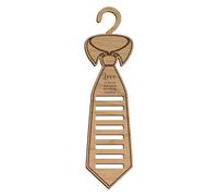 Wooden Tie Hanger, 91x0.2 Inches Necktie and Belt Organizer Rack for Closet Storage with Multi Hook Design, Space Saving Wardrobe Accessory for Men Wardrobe, Bedroom, Dressing Room, Store Boutique
