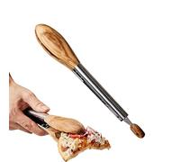 Wooden Tongs For Cooking - T0ngs Kitchen Tongs | Stainless Steel Salad Tongss With Olive Wood Tip | T0ngssFor Serving Food Toaster, Kitchen Grilling Outdoor BBQ T0ngs BBQ Tongss