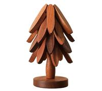 Wooden Tree Trivet, Wooden Insulation Trivet Tree, Kitchen Pan Coaster Set, for Kitchen Dining Table Apartment Dormitory Christmas Cookware Stove Pan Cup Teapot Hot Dishes Bowl