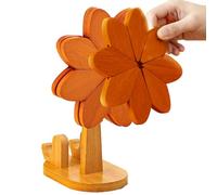 Wooden Trivets - Molinillo de viento con soporte para teléfono, resistente a los calentadores | Pot, Pan, Bowl, Plate, Kitchen Dining Table Decor, Farmhouse, Office